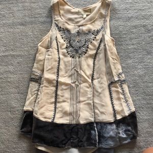 Anthropologie Moulinette Soeurs beaded tank